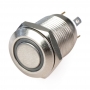 Waterproof Matel Push Button with LED - Panel Mount 12mm